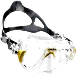 CRESSI NANO SIL CLEAR YELLOW MASKE - CRESSİ