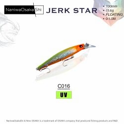 NANIWAOSAKASHI JERKSTAR 100MM 15.6G COLOR:C016 - NANIWAOSAKASHI