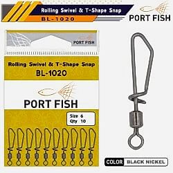 PORTFISH BL1020 No:8 Kilitli Maket Klipsi - PORT FİSH