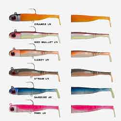 SEABOR LILY SHAD 100GR 2+1 SİLİKON YEM,RED MULLET - SEABOR