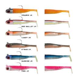 SEABOR LILY SHAD 60GR 2+1 SİLİKON YEM,STRAW UV - SEABOR