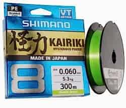 Shimano Kairiki 8 300m Mantis Green 0.130mm/8.2kg - SHIMANO