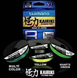 SHIMANO LİNE KAİRİKİ 8+150M 0,16MM 9,8 KG M.GREEN İP MİSİNA - SHIMANO